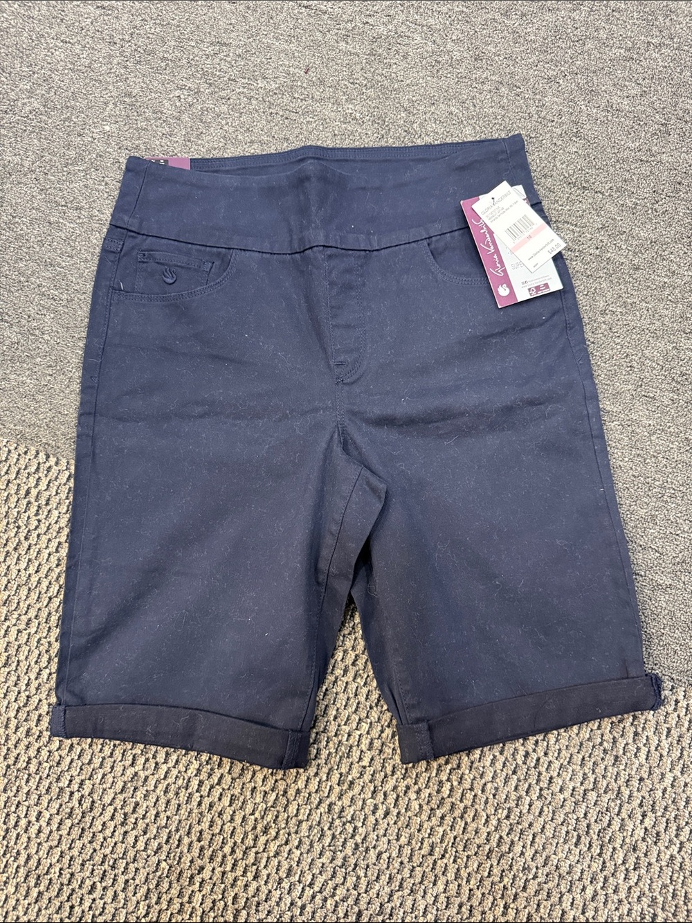 Gloria Vanderbilt Women's Navy Bermuda Shorts